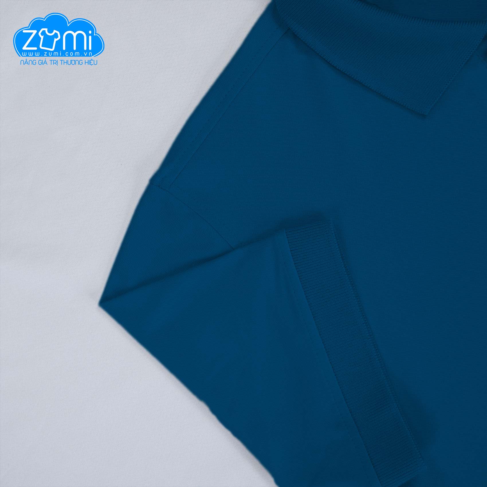 Áo Thun Thời Trang - Áo thun Polo Zumi Basic Màu Xanh Lông Công