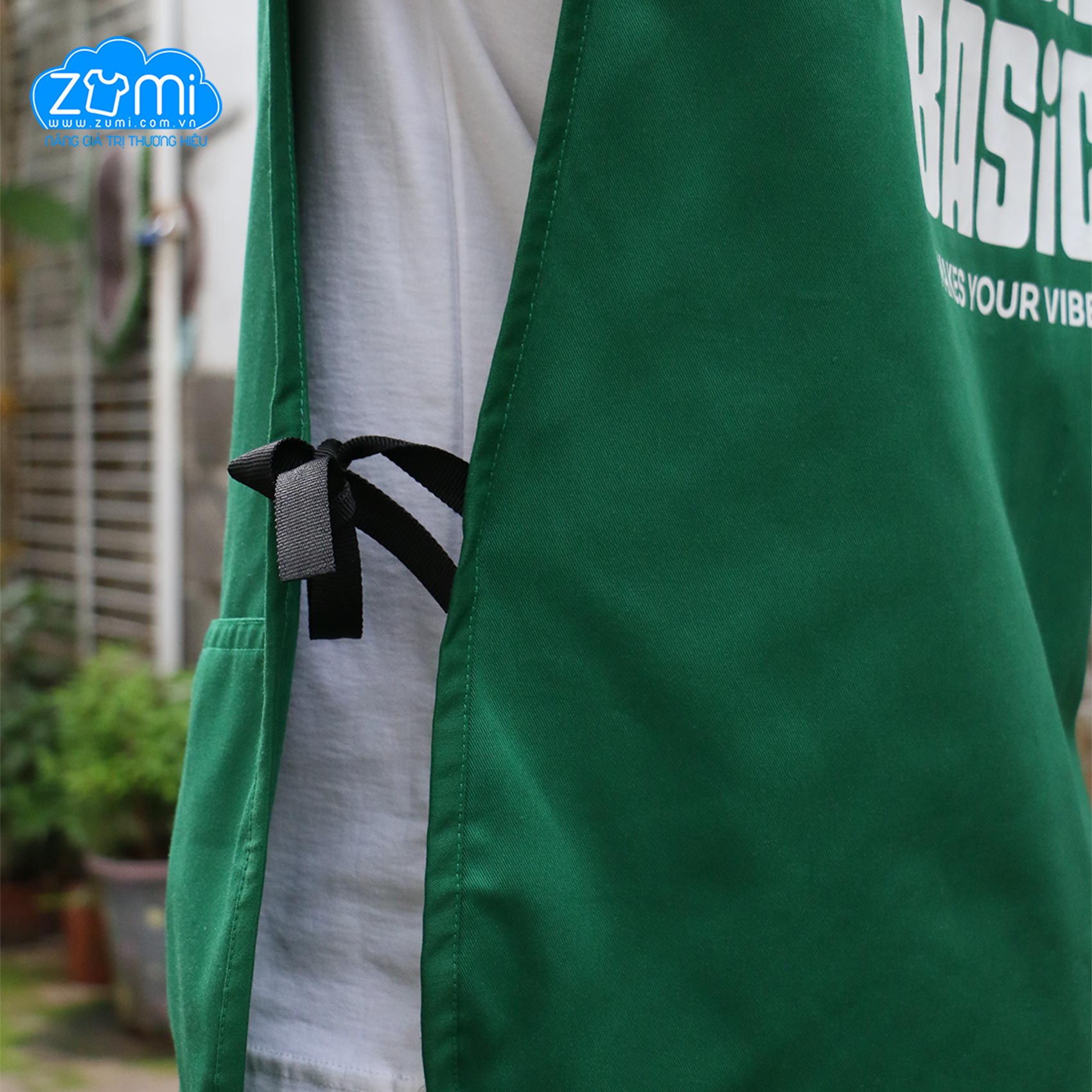 Tạp Dề Đồng Phục Ghi Lê Pha Chế Sunday Basic