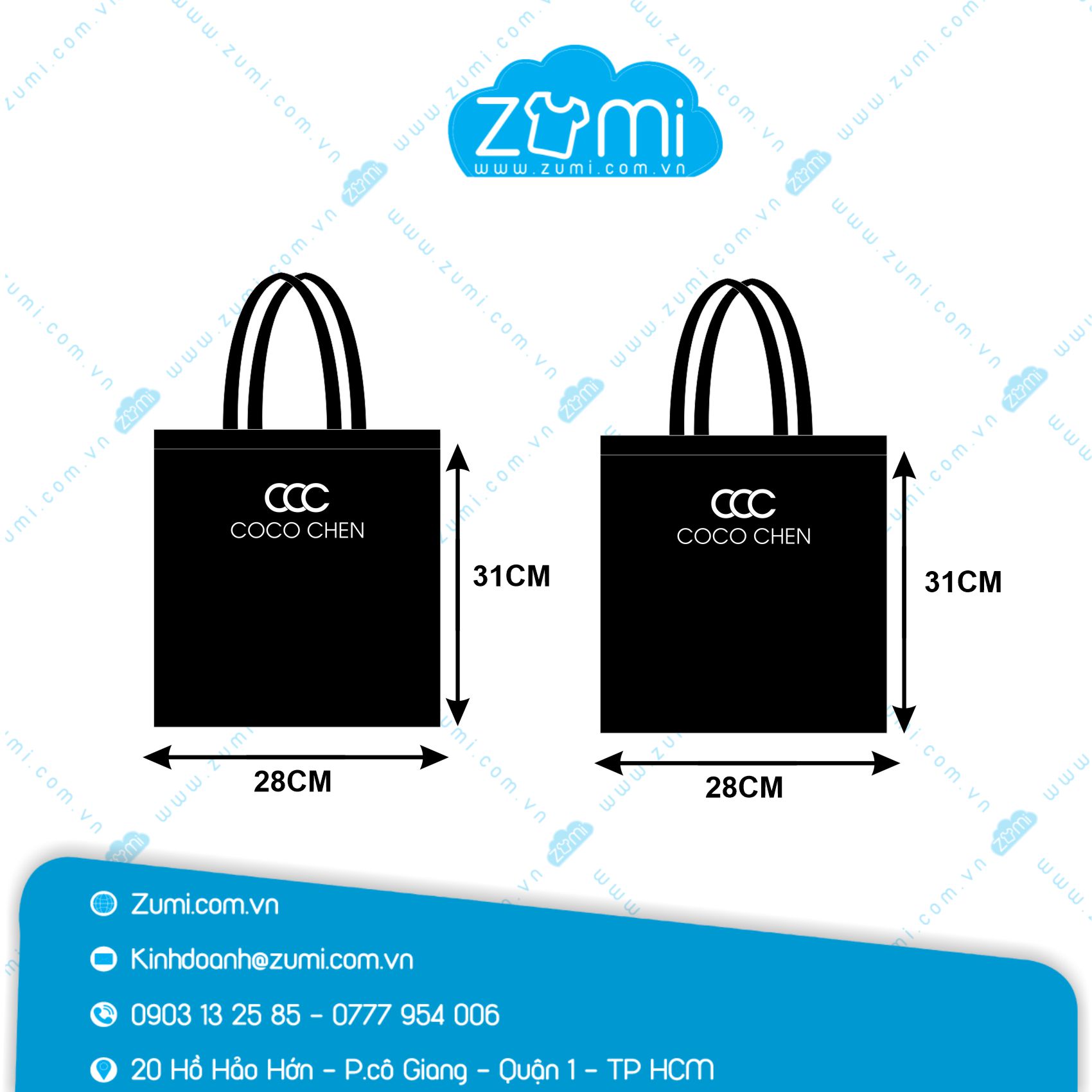 Túi Vải Canvas Coco Chen