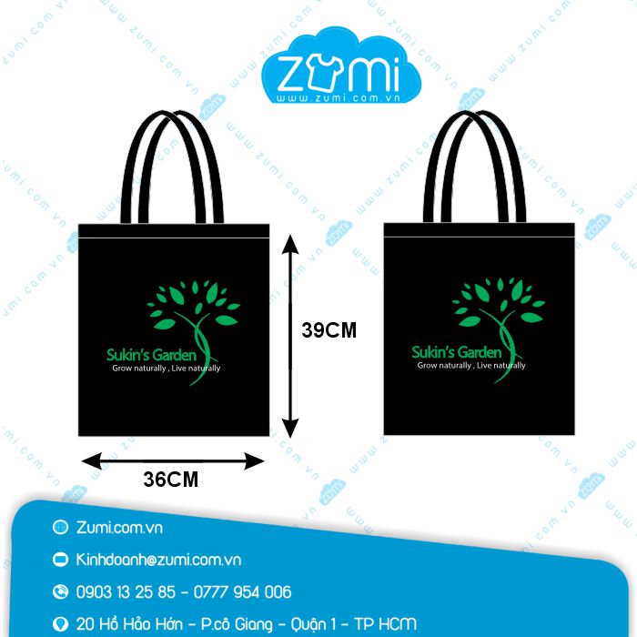 Túi Vải Canvas Sukin